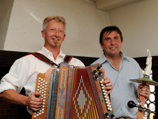 Die Gastgeber Christian und Franz